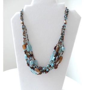 Bronze Metallic Southwestern Necklace and Bracelet